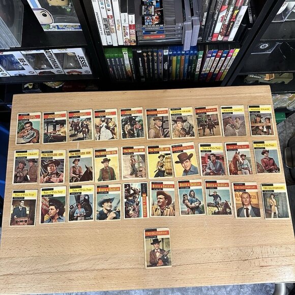 1958 Topps TV Westerns Gunsmoke Steve Mcqueen Complete set 71 Trading Cards - Picture 3 of 5